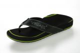 Valinos Flip Flop schwarz/grün mit line