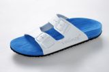 Sandale blau/hellblau marmoriert