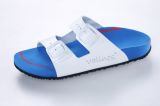 Sandale blau mit line