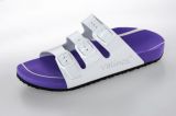 Sandale violett mit line